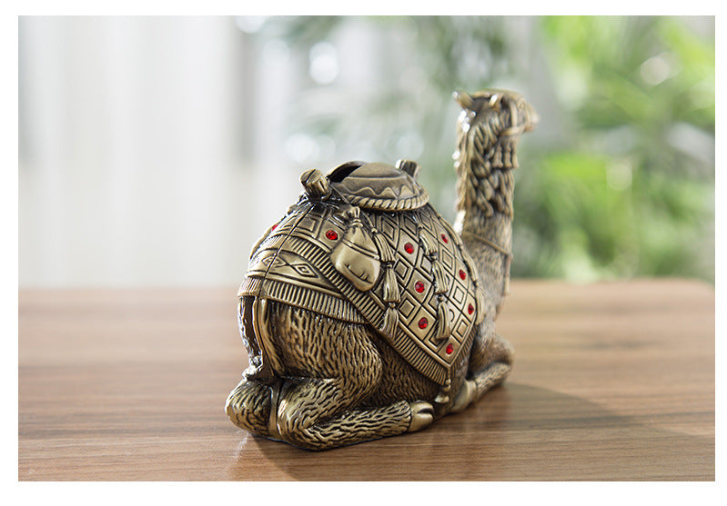 Desert Camel Piggy Bank Golden Handicraft Piggy Bank