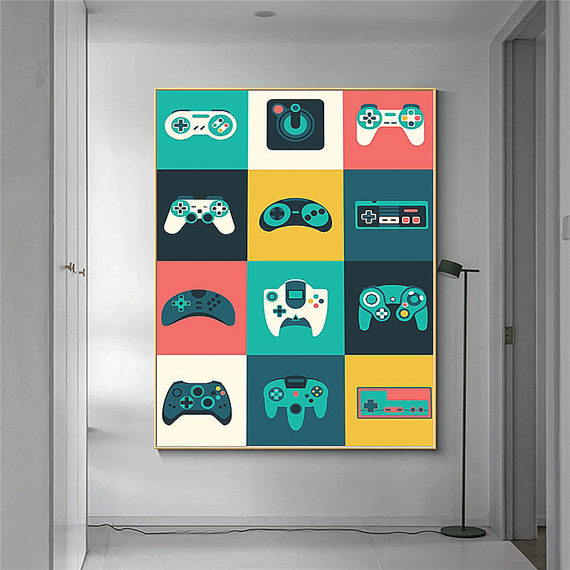 Creative Home Decor Game Controller Canvas Painting