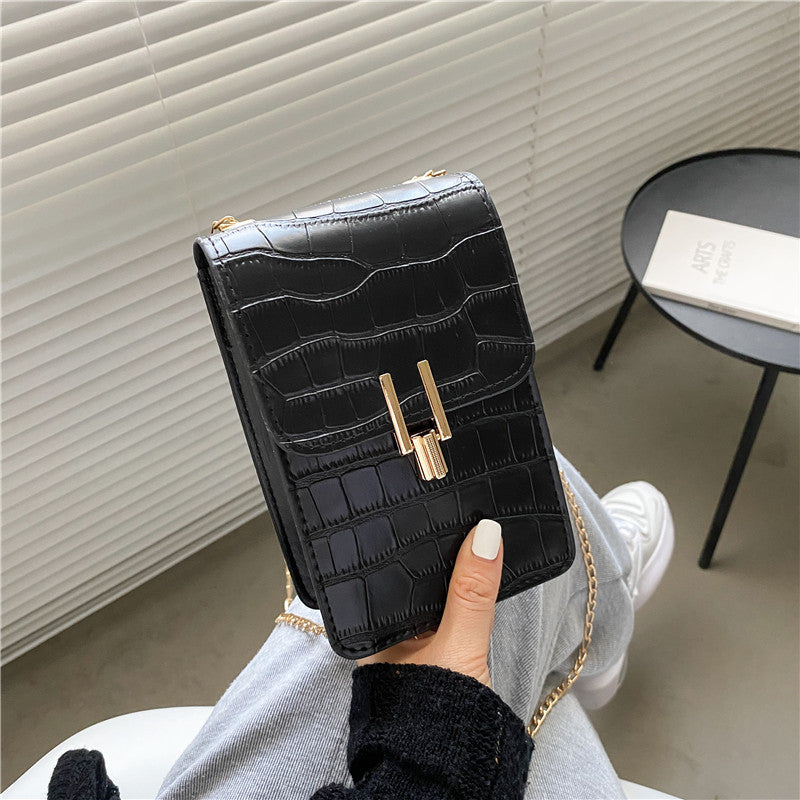 Pattern Fashion Women's Bag High-quality Texture Shoulder Bag Mobile Phone Bag PU Buckle Crossbody Bags For Women