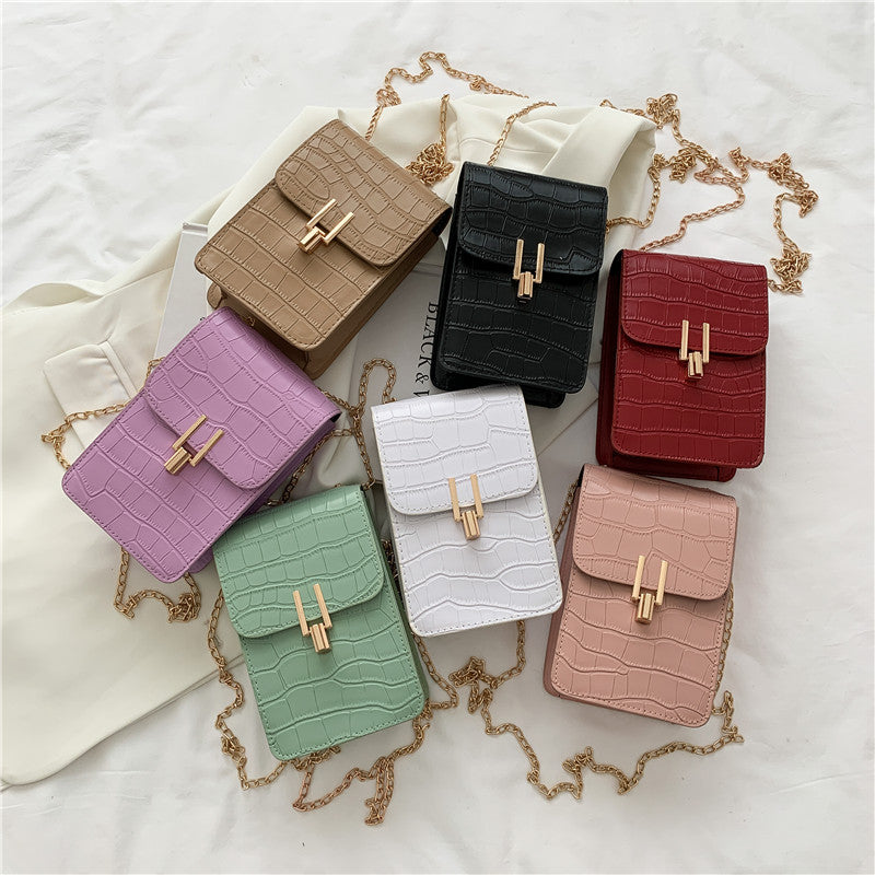 Pattern Fashion Women's Bag High-quality Texture Shoulder Bag Mobile Phone Bag PU Buckle Crossbody Bags For Women