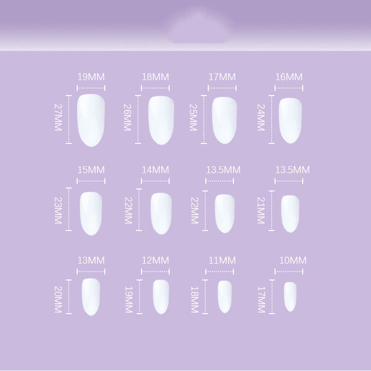 French Chessboard Cream Cloud Wear Finished Nail Beauty Fake Nails Nail Stickers