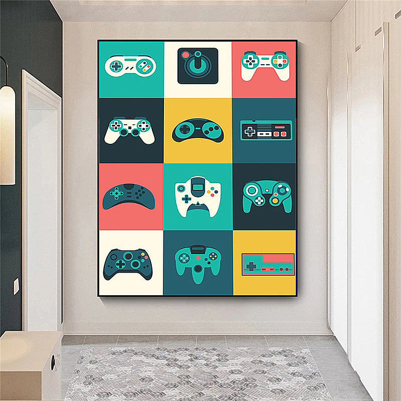 Creative Home Decor Game Controller Canvas Painting